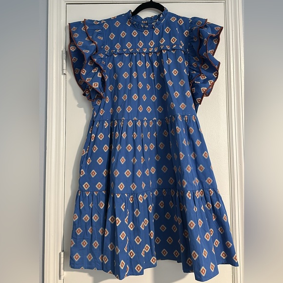 Olivia Dresses & Skirts - Women’s Blue Patterned Dress